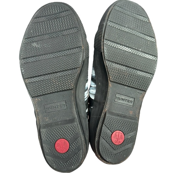 HUNTER Nightfall Original Rubber Boots Size UK 6/ US 7.5-8 Marbled Black & White - Picture 8 of 9